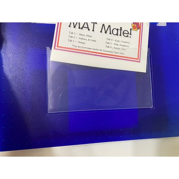 Creative Memories Photo Storage Blue File Accordion Organizer 7 1/2" X 5 1/2" - Picture 3 of 4